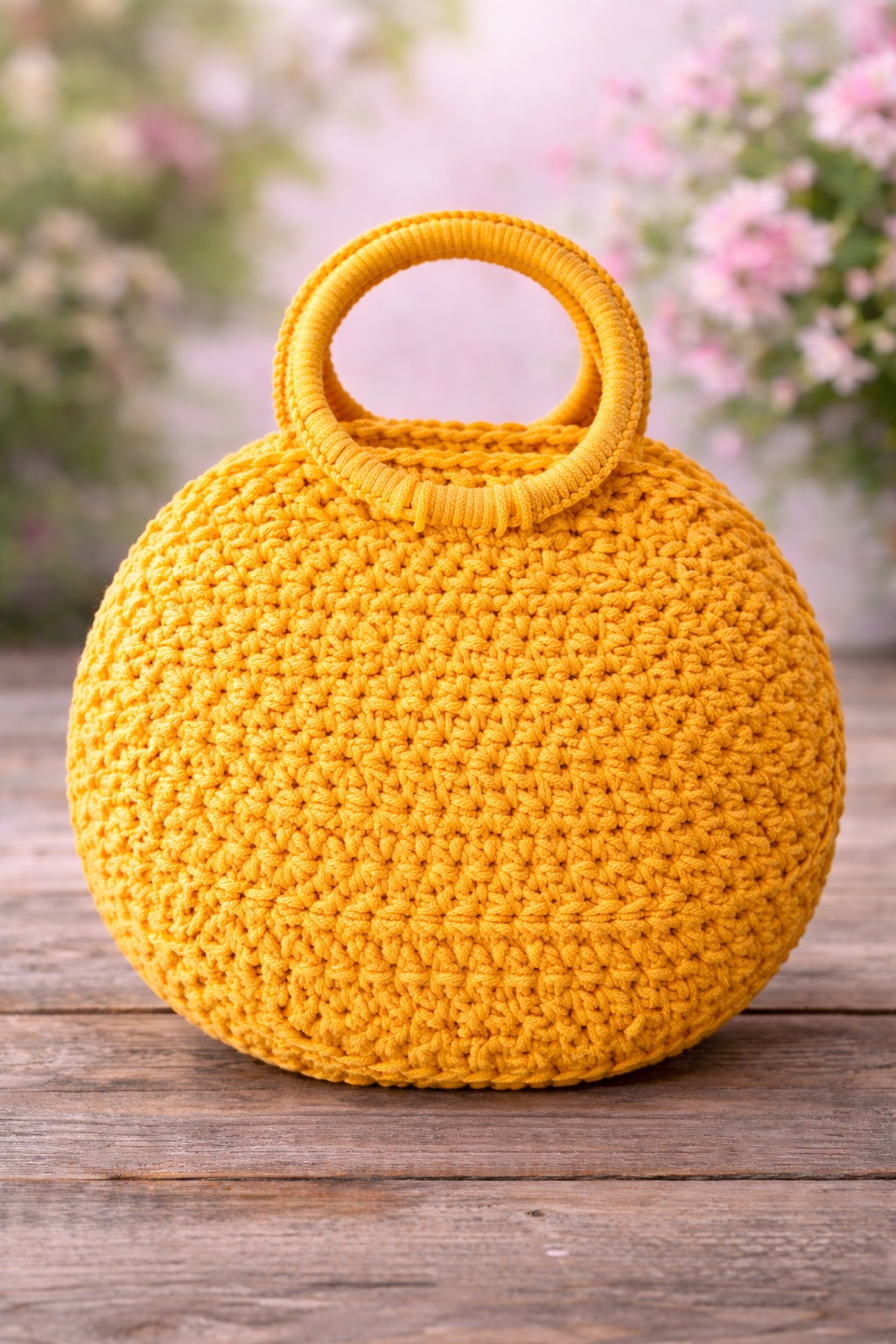Yellow Mekram Bag back side