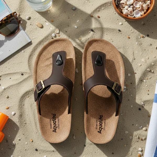 Aqualite Visit Slippers (Beige)