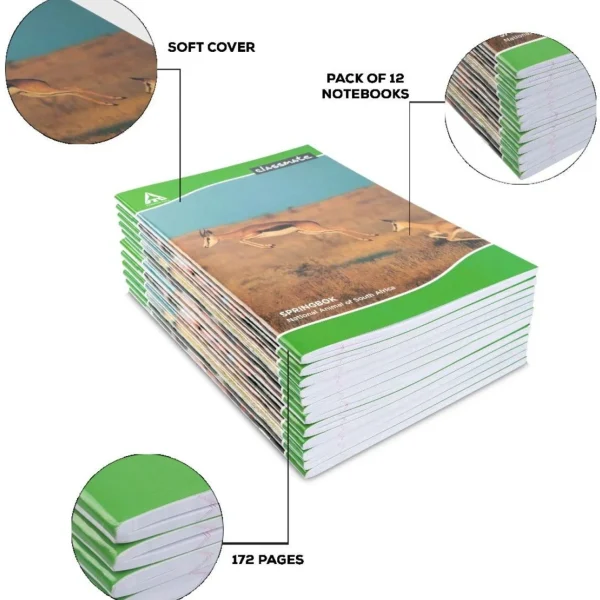 Classmate Notebook Regular Notebook Single Line 172 Pages (Multicolor, Pack of 12)