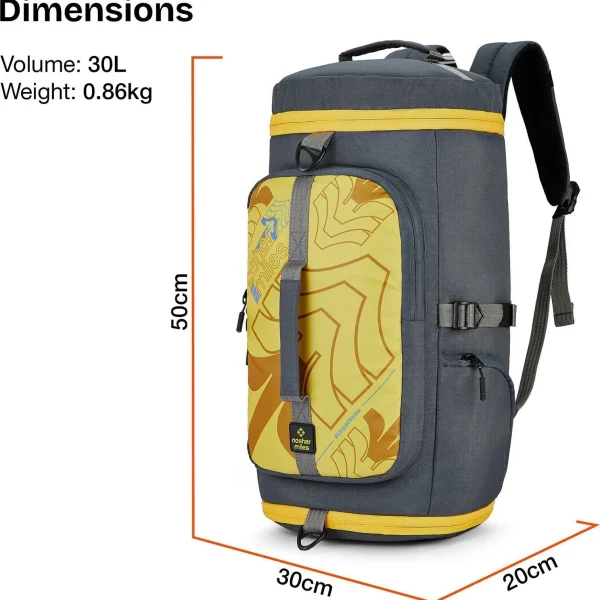 Hunter Rucksack Duffle Carry-On Travel Backpack with Shoe Compartment Rucksack