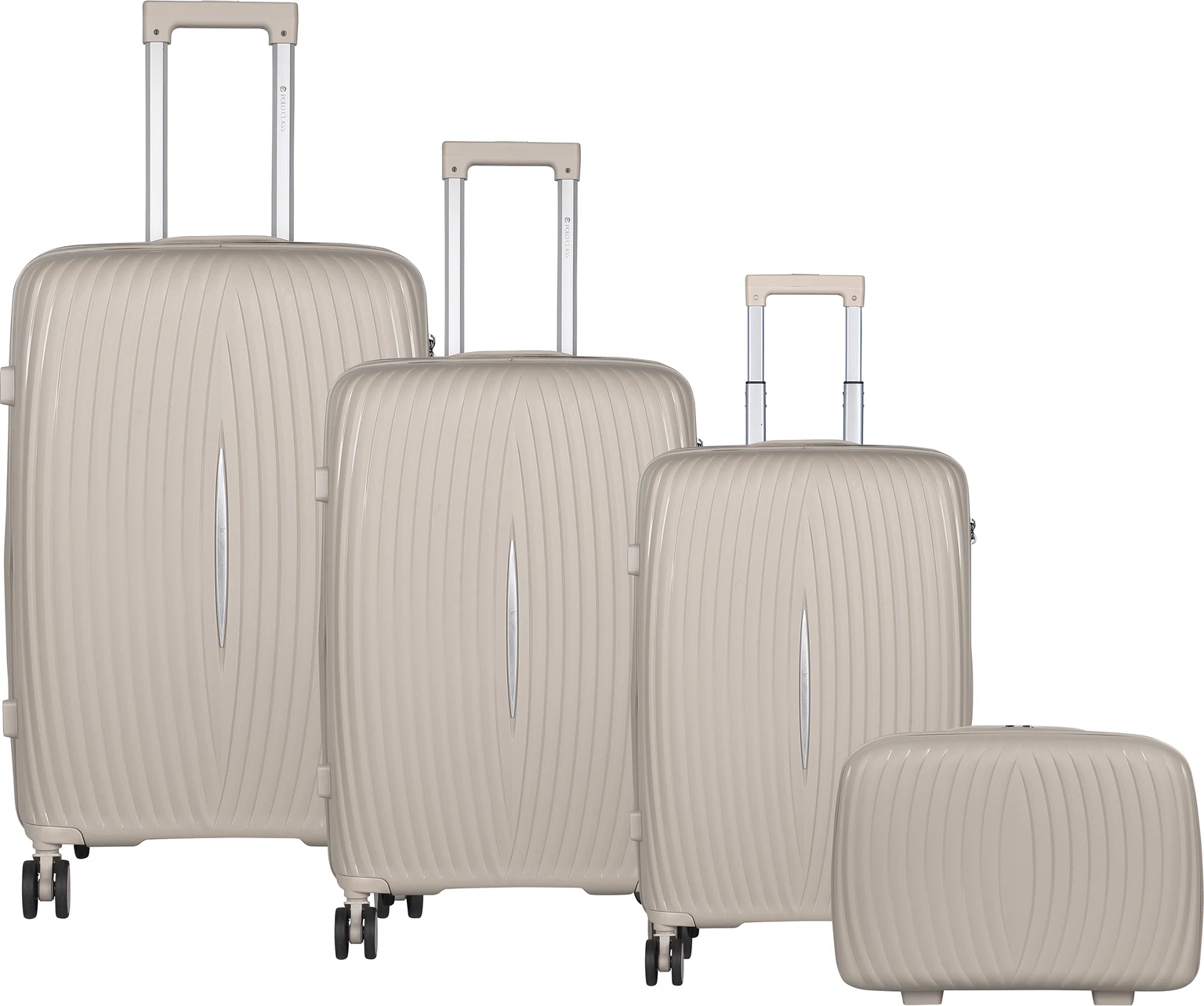 POLO CLASS Suitcases Hard Body Set of 4 Luggage 4 Wheels