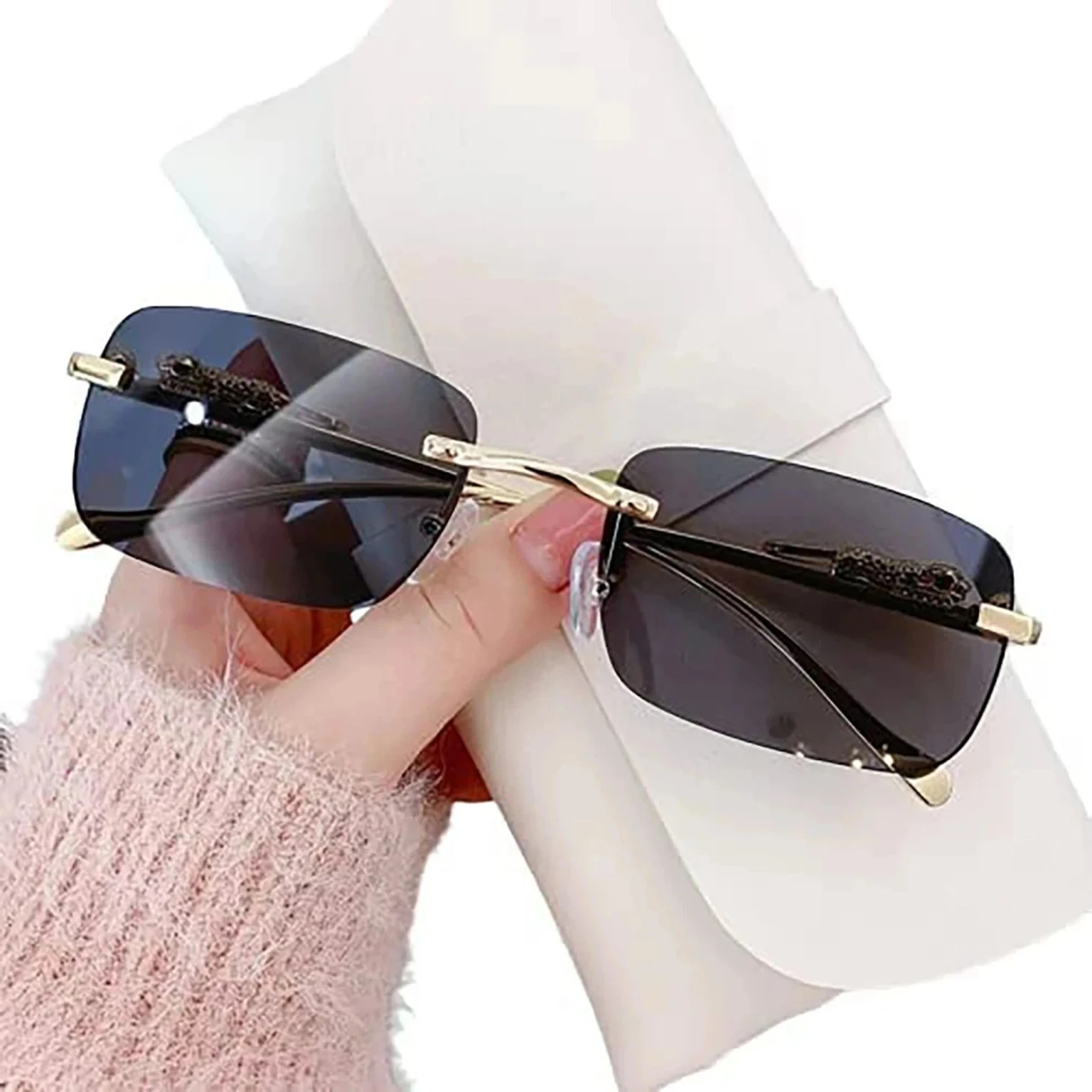ROADWAY UV Protection Rectangular Sunglasses4