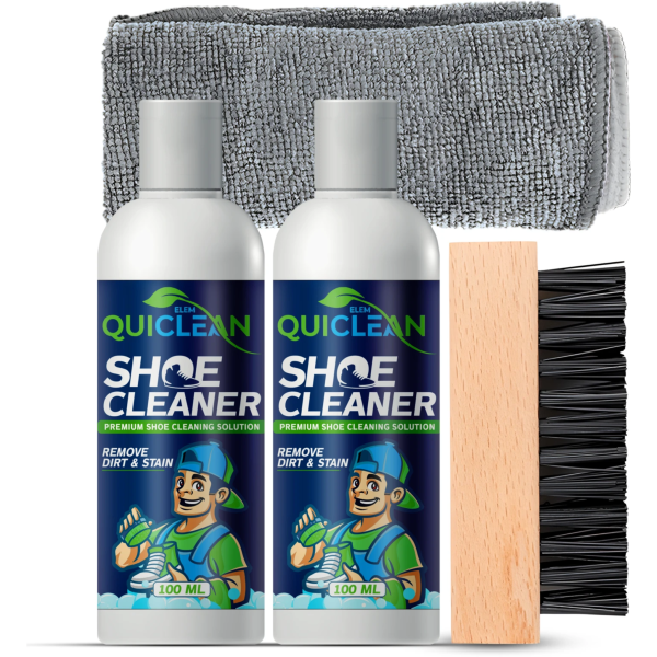 ELEM Quiclean Premium Foaming Sneaker Solution Pack of 2 Cleaner