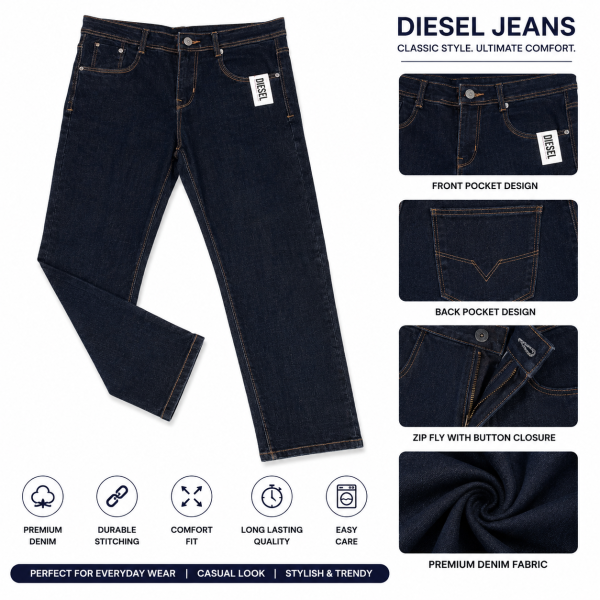 Women's Dark Blue Straight Fit Denim Jeans | Mid Rise | Stretchable Cotton Blend | Casual Everyday Wear
